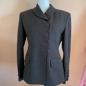 Class Act Jones of New York Classic Stylish 100% Wool Button Front Jacket S6